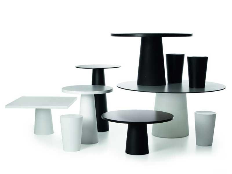 CONTAINER TABLE CLASSIC ROUND 120-140 Round resin table