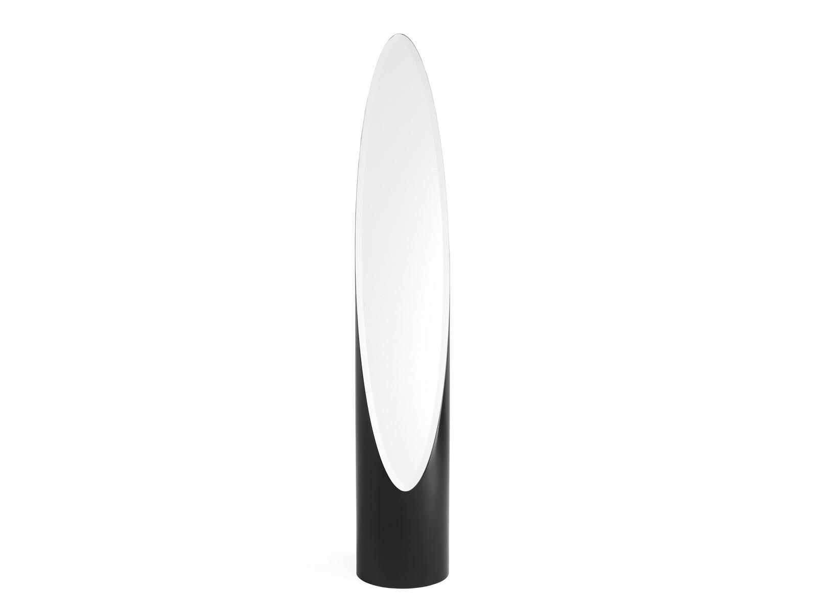 NAIL Freestanding oval framed wooden mirror