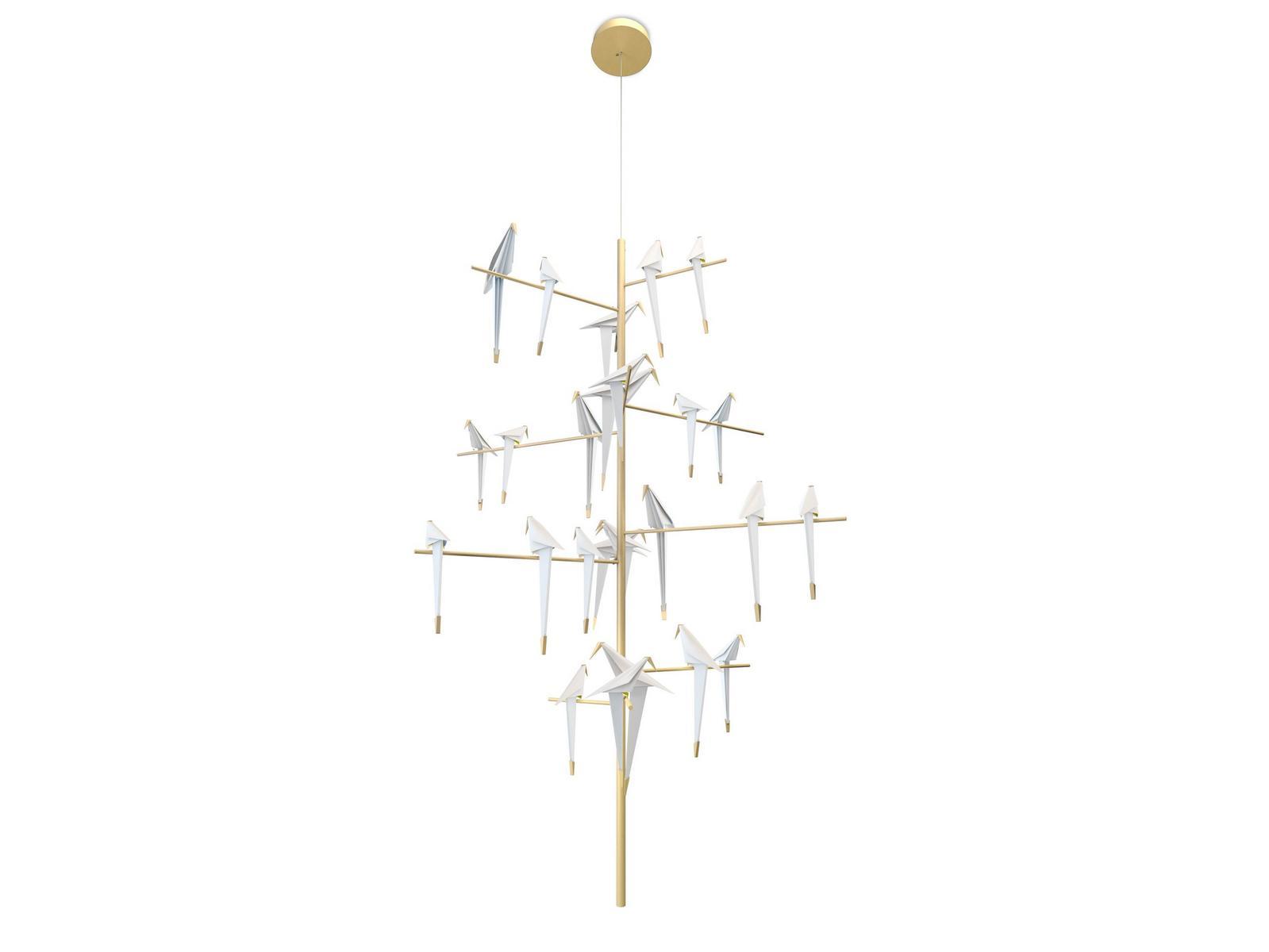 PERCH LIGHT TREE LED metal pendant lamp with dimmer