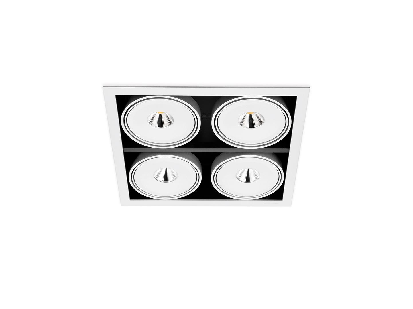 ORBITAL 4 LARK-111 LED recessed aluminium spotlight