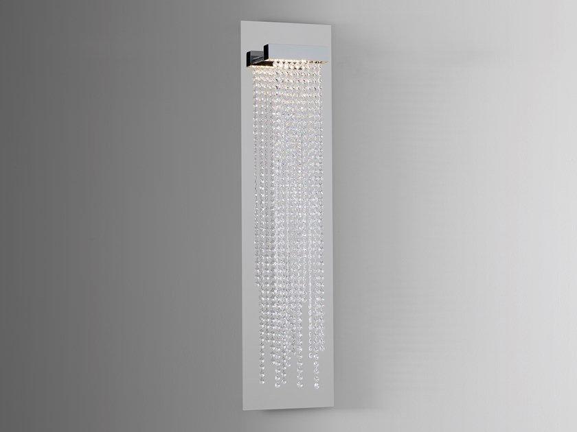 FROZEN EYES W1 Direct light metal wall lamp with Swarovski® crystals