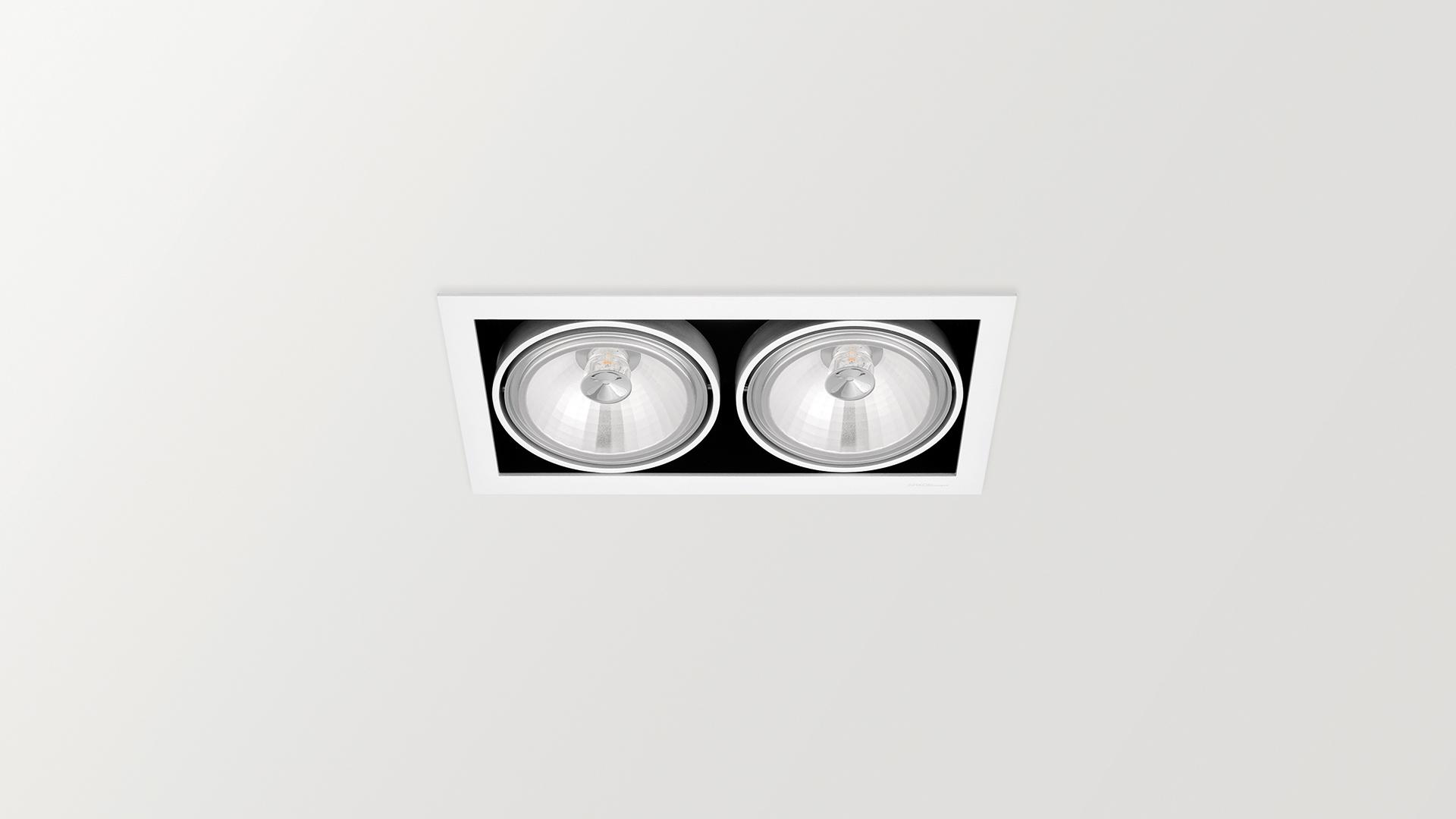 ORBITAL 2 QR-111 LED recessed aluminium spotlight
