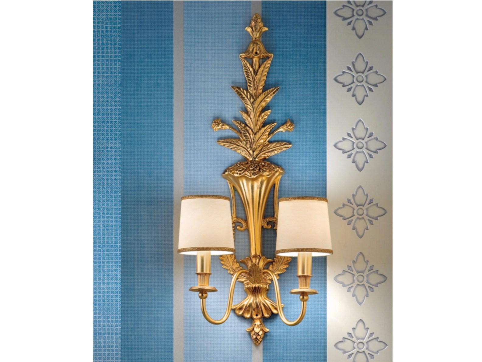 BRASS & SPOTS VE 1078 A2 Incandescent brass wall lamp