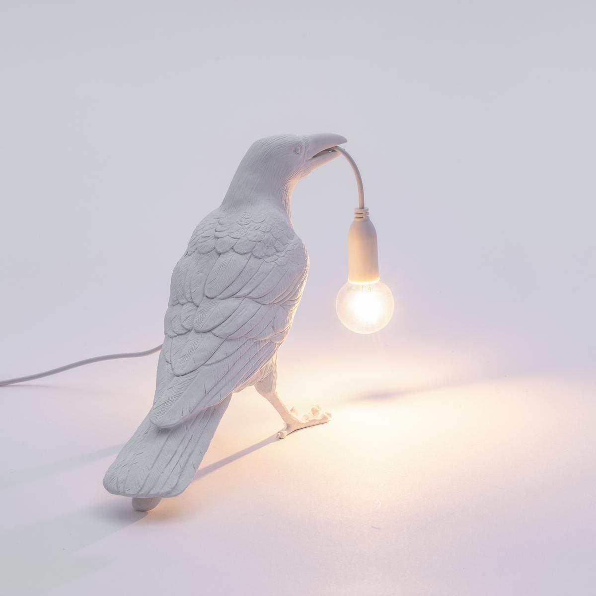 BIRD LAMP WAITING LED resin table lamp