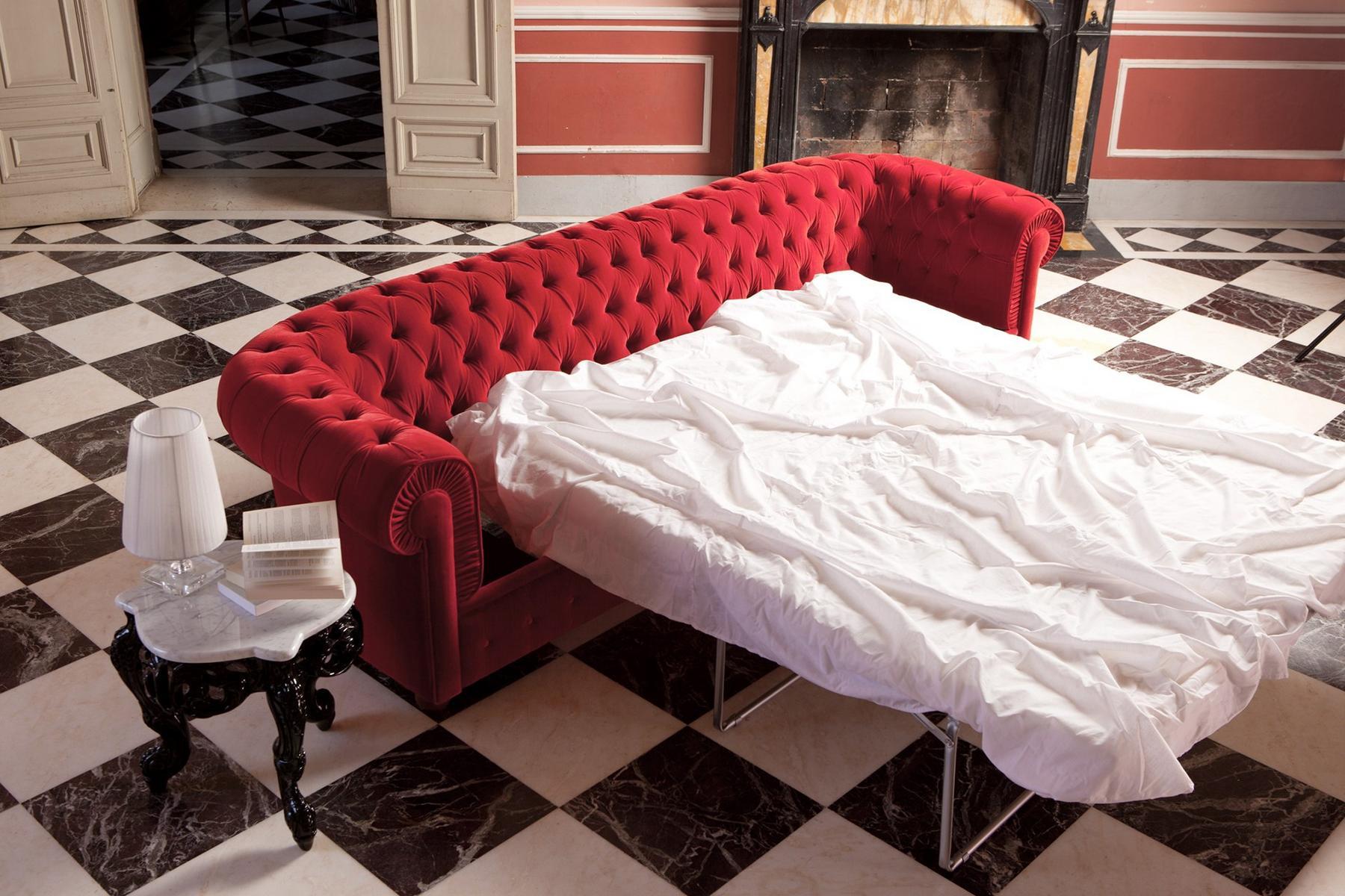 800 Tufted 4 seater fabric sofa bed