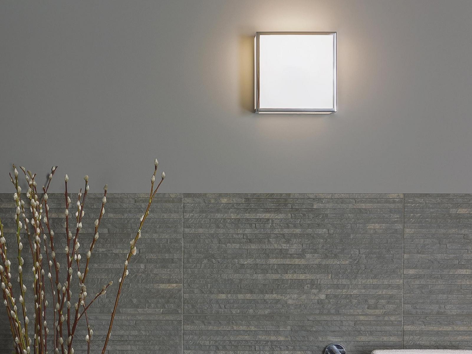 MASHIKO 200 Glass and steel wall lamp / ceiling lamp