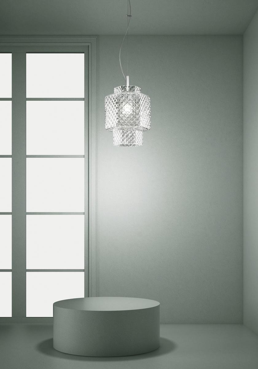 CASA BLANCA Glass pendant lamp