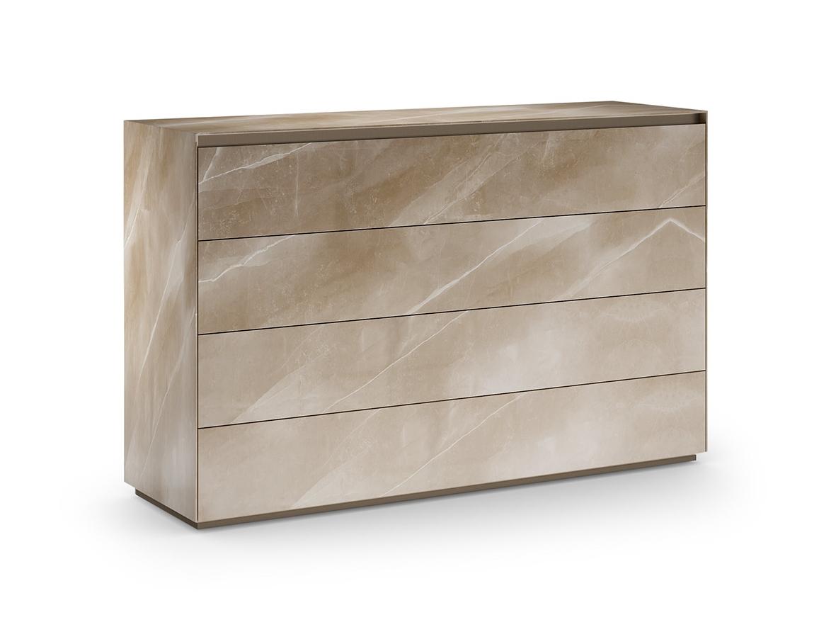 MONOLITE Glass chest of drawers