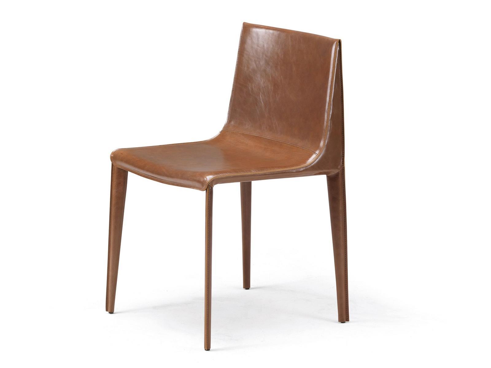 EMILY Tanned leather chair