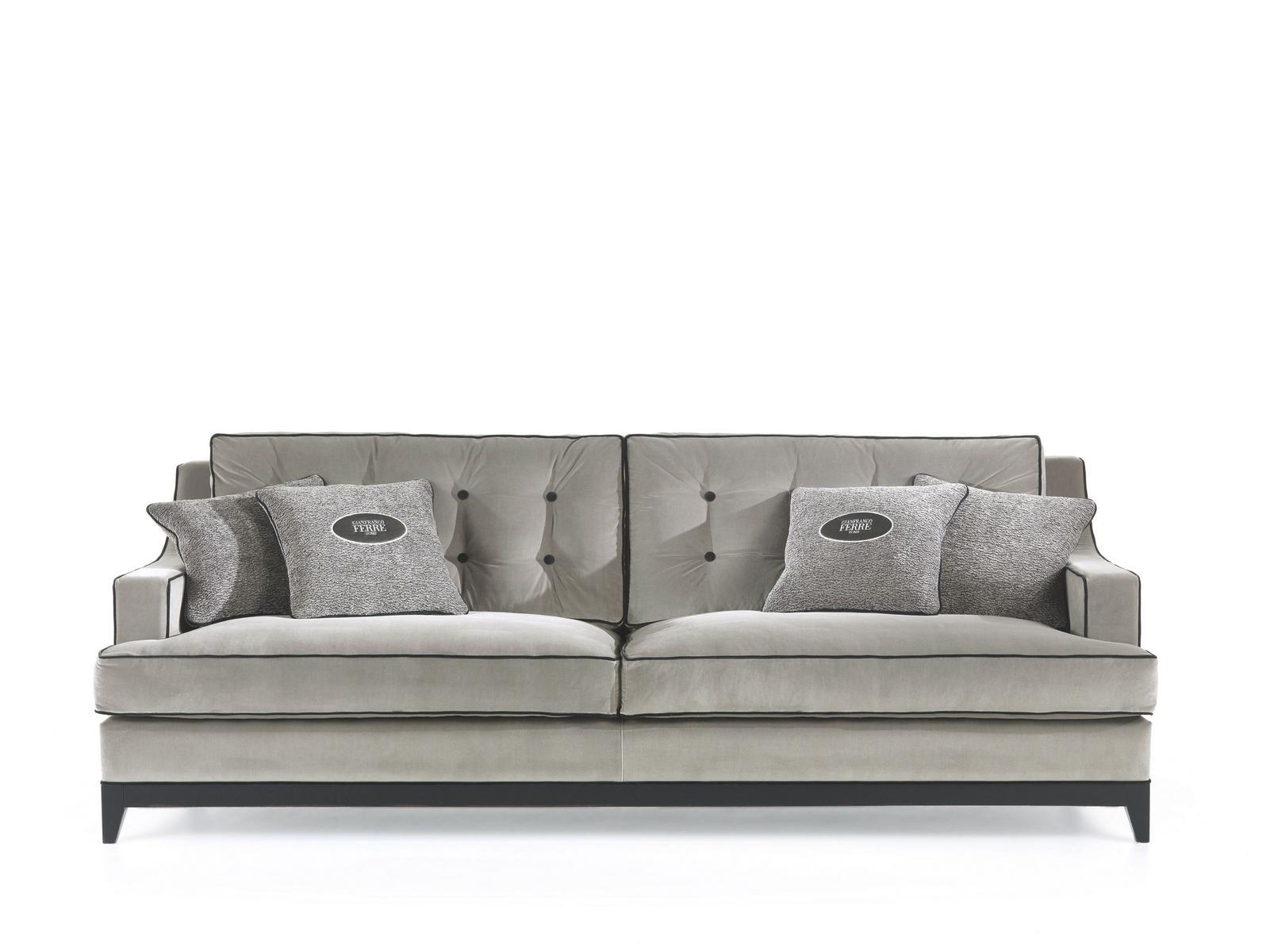 CLARK 3 seater velvet sofa