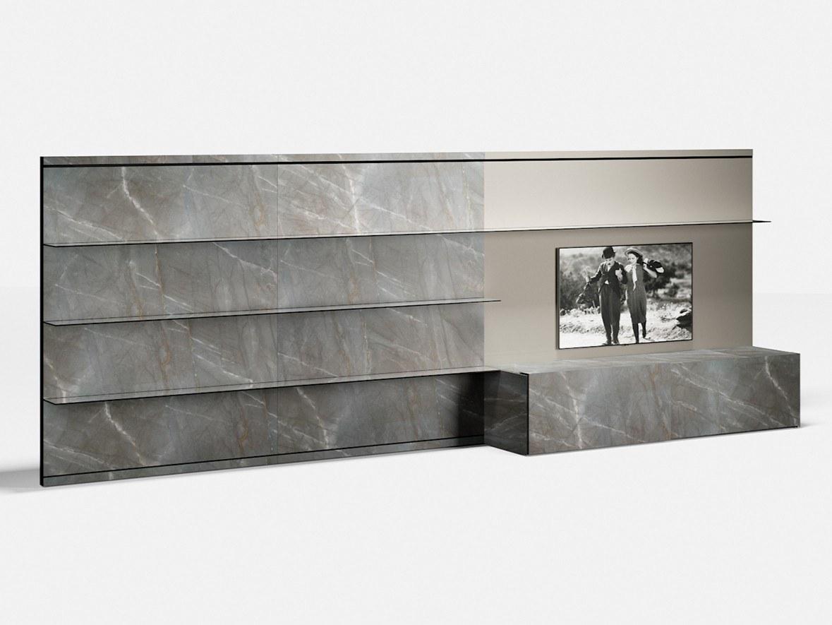 SYSTEM 01 Sectional glass TV wall system SYSTEM 01 Sectional glass TV wall system