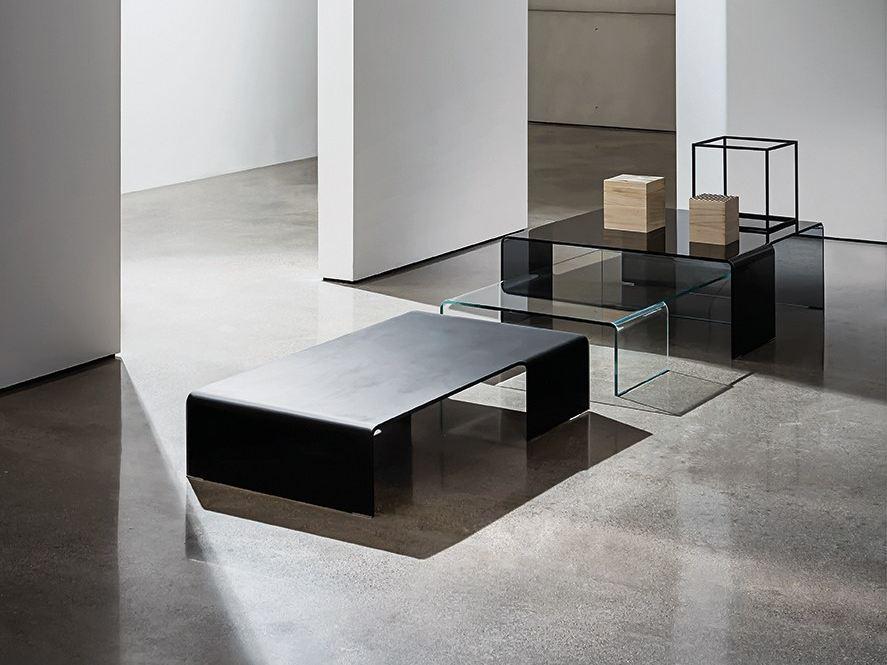 SPIDER Low glass coffee table