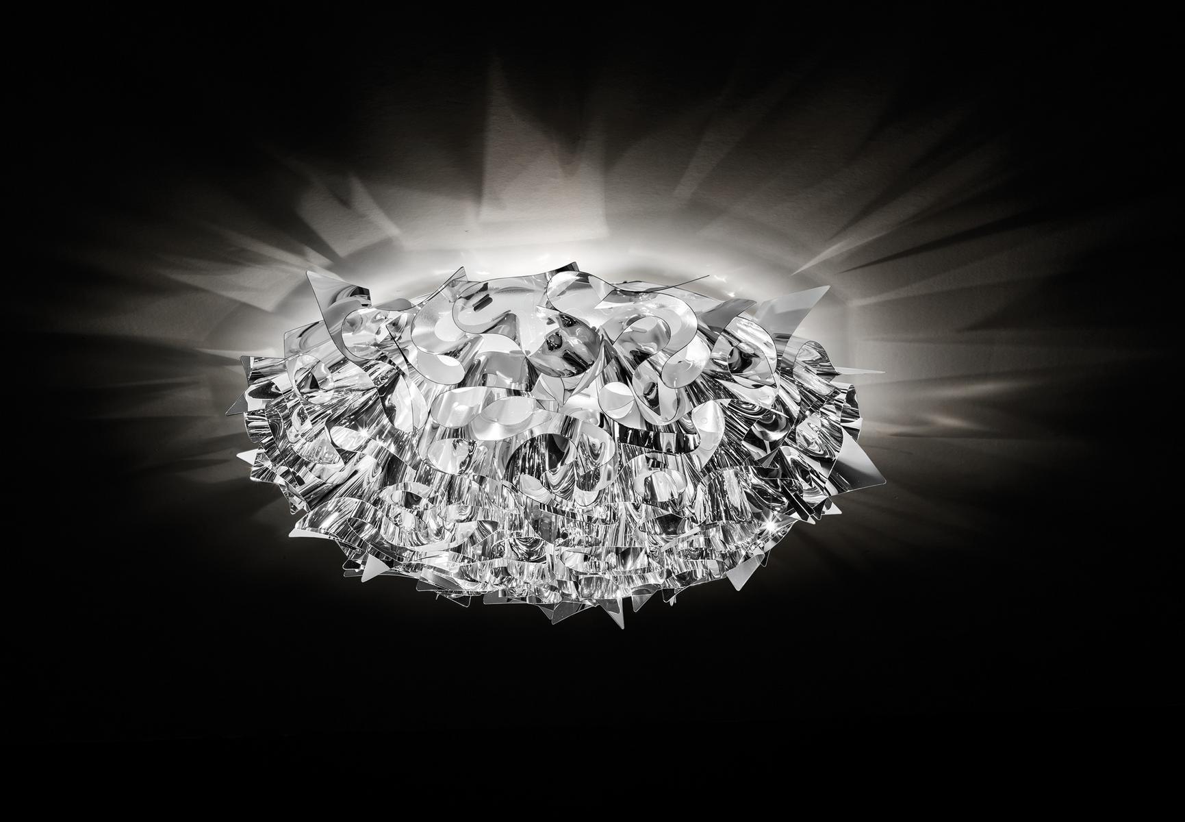 VELI LARGE SILVER Steelflex® wall lamp / ceiling lamp