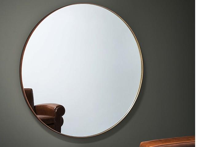 MARLENE Round wall-mounted framed mirror