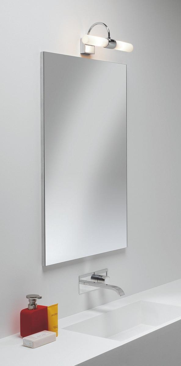 DAYTON Mirror lamp in zinc and glass