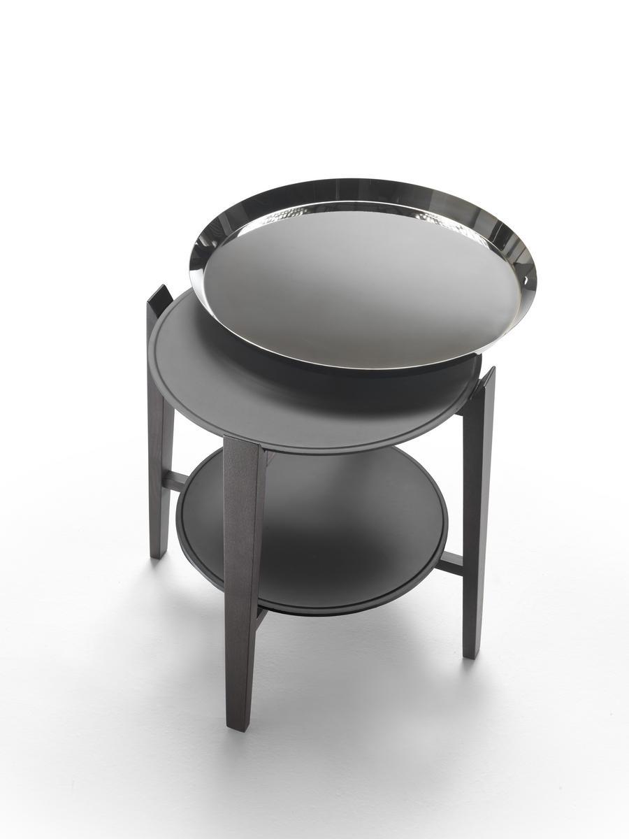 CABARÈ Round coffee table with tray