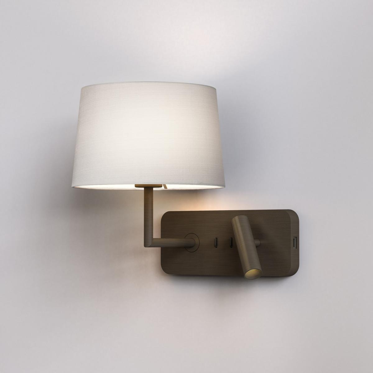 SIDE BY SIDE GRANDE USB LED metal reading lamp with USB