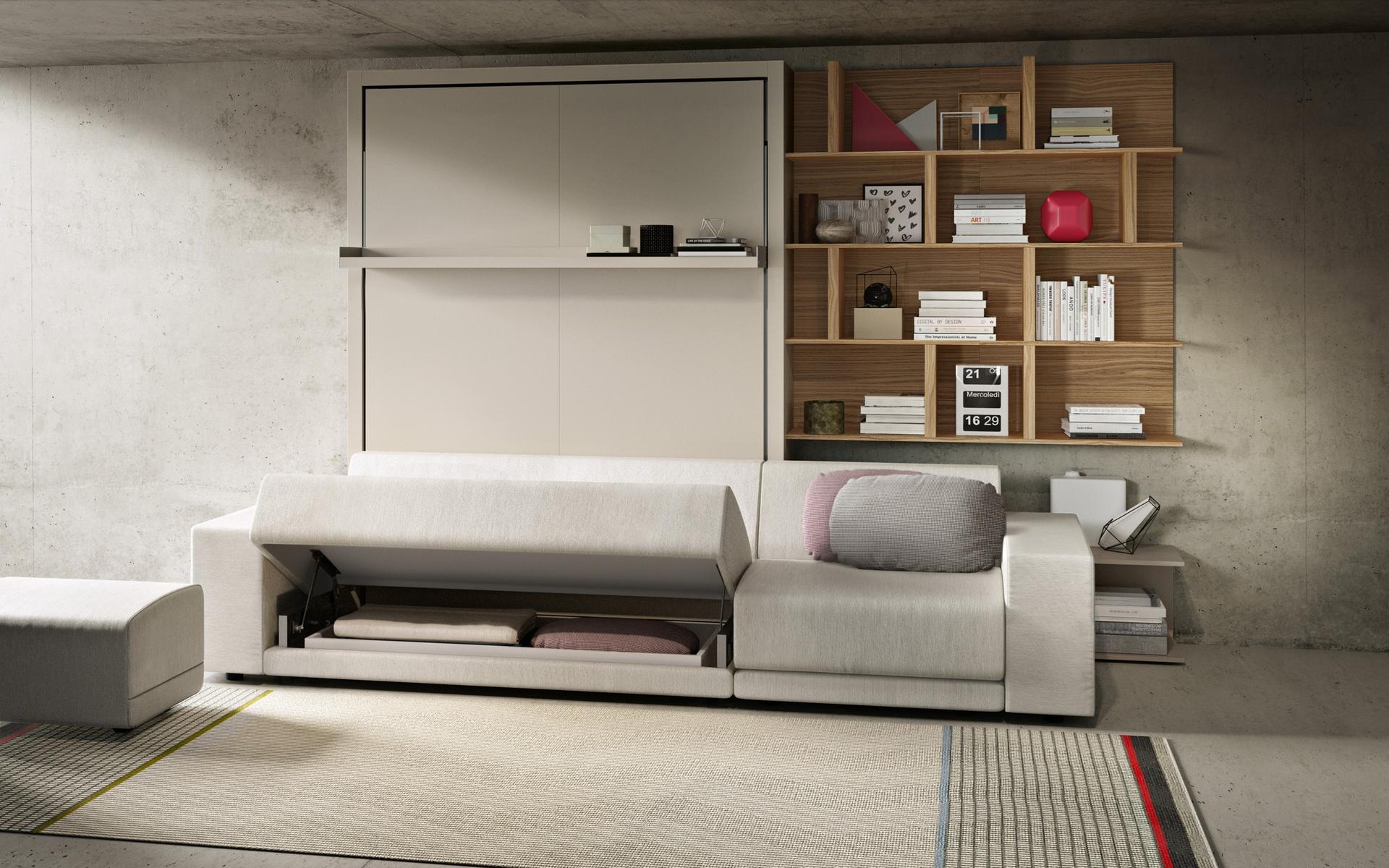 OSLO 301 Convertible 4 seater fabric sofa