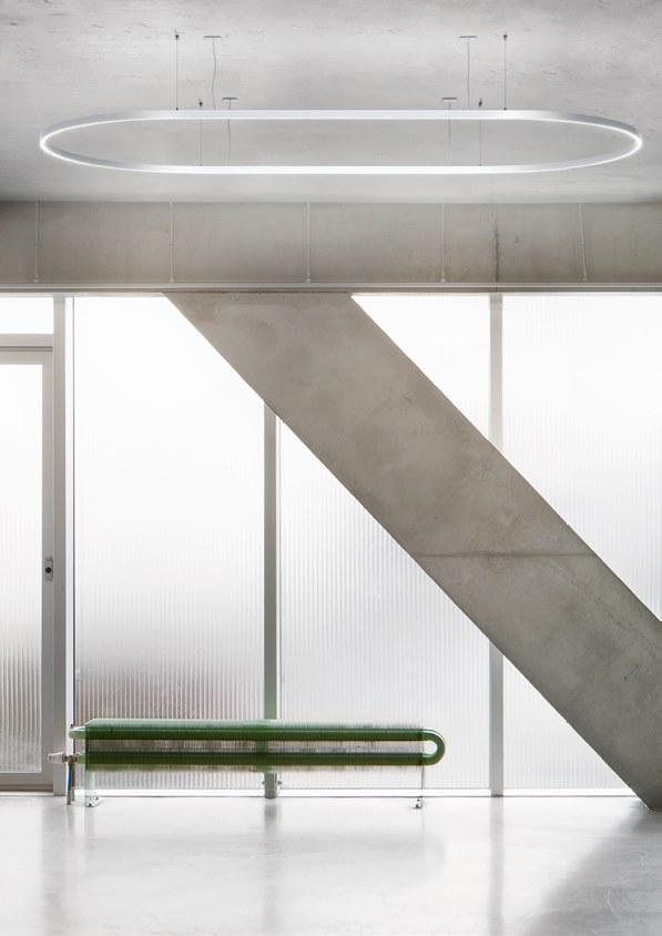 ZIRKOL OVAL LED extruded aluminium pendant lamp