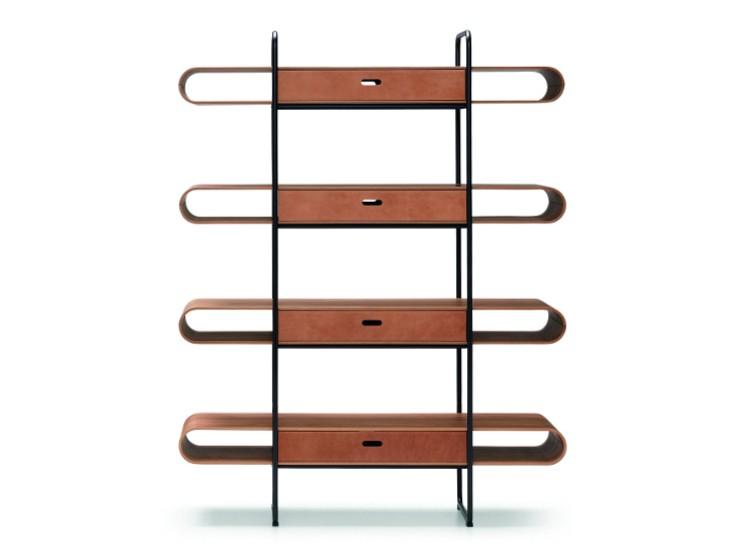 APELLE Open wooden bookcase with drawers APELLE Open wooden bookcase with drawers