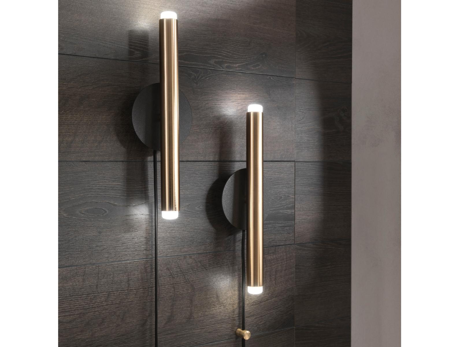 STILO Direct-indirect light painted metal wall light