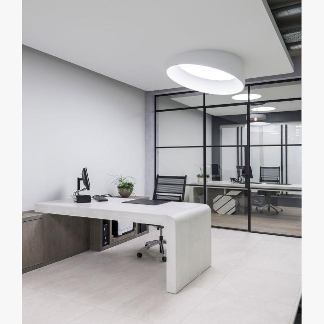 SUPERDOME RECESSED LED semi-inset ceiling lamp