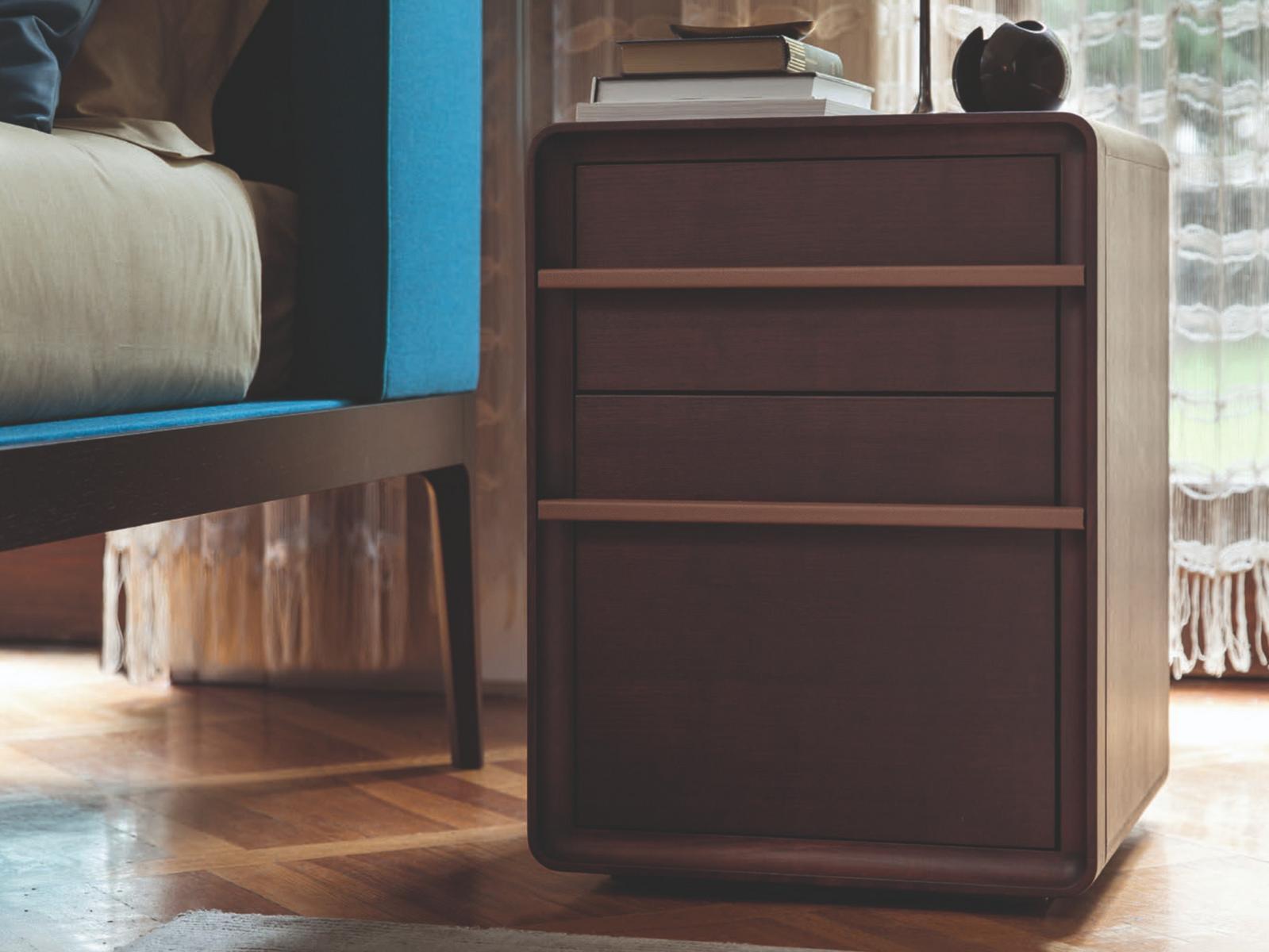 AURA Rectangular ash bedside table