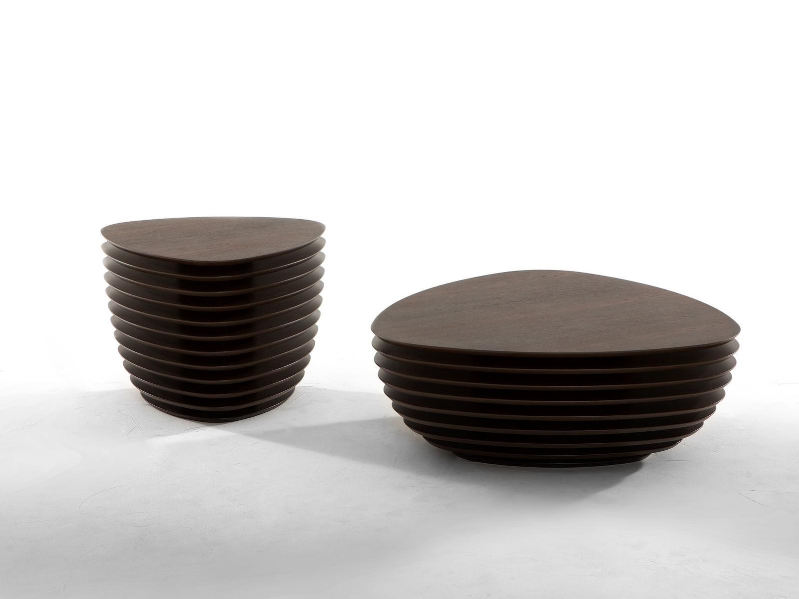 REA Triangular wooden coffee table