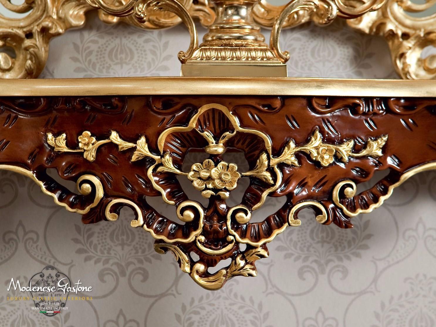 13641 Rectangular wooden console table