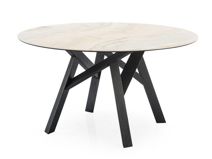 JUNGLE Round ceramic table