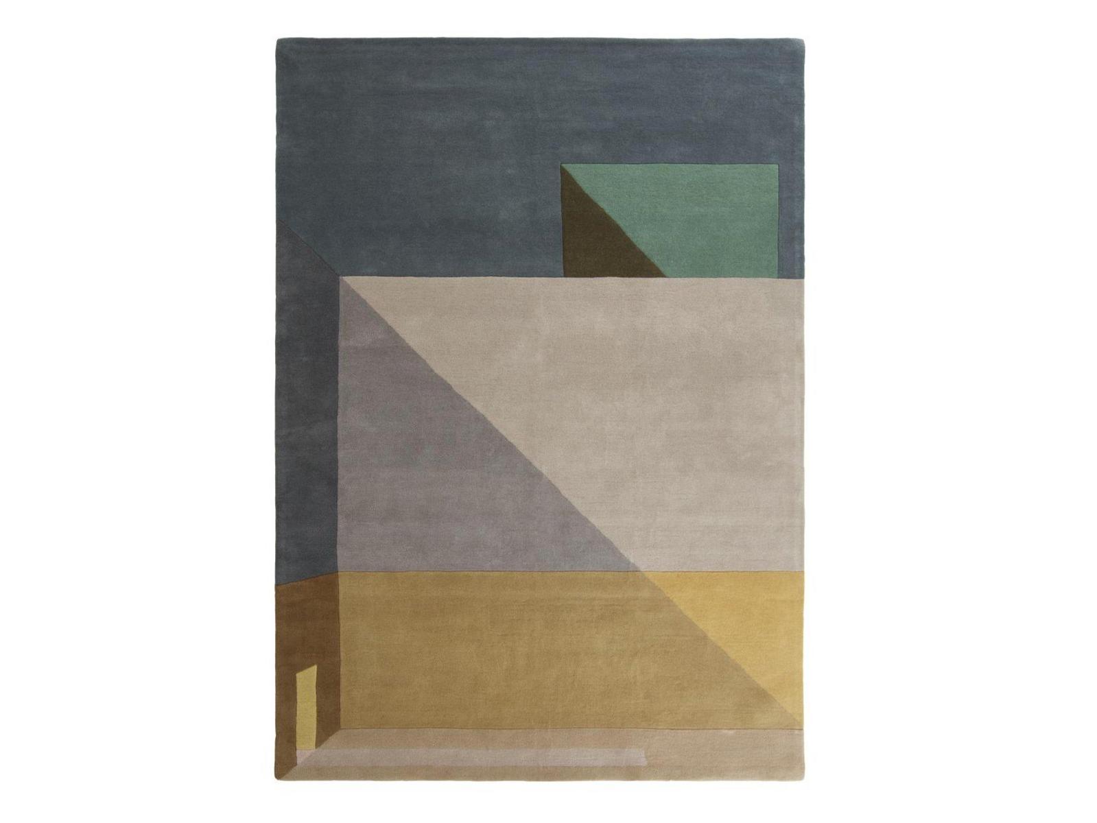 AGOSTO Patterned rectangular wool rug