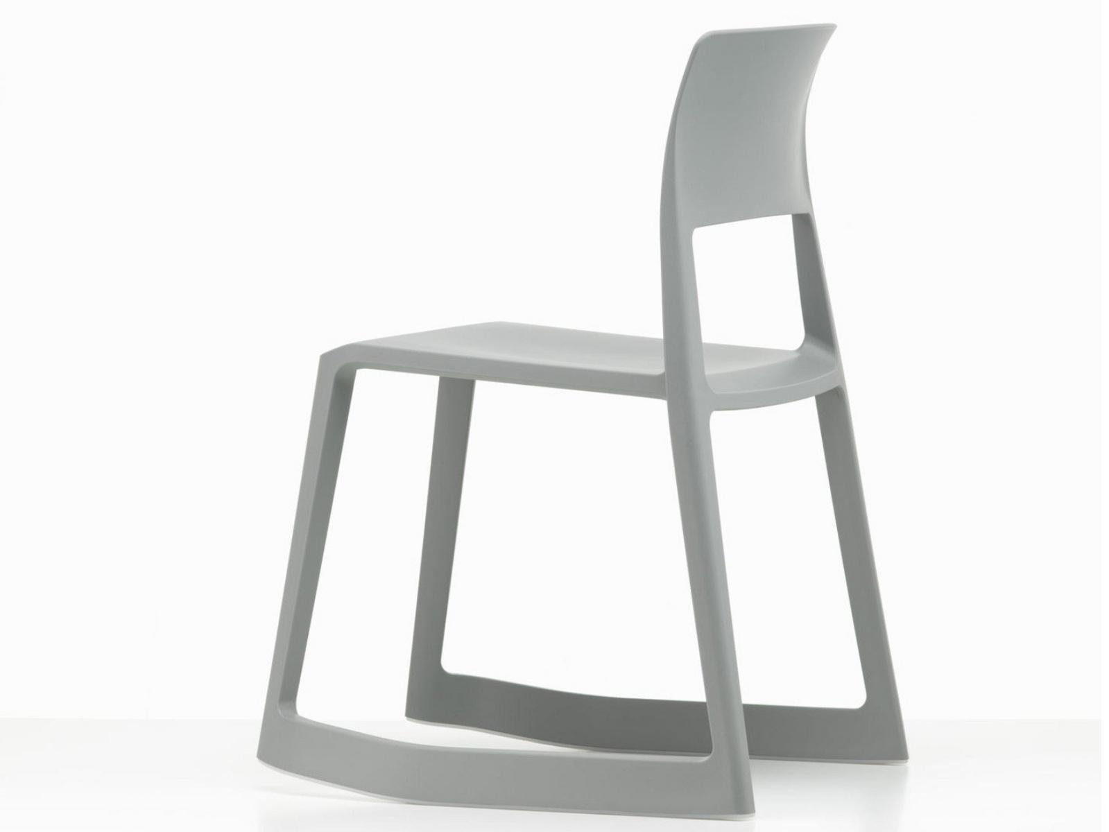 TIP TON RE Stackable open back recycled plastic chair