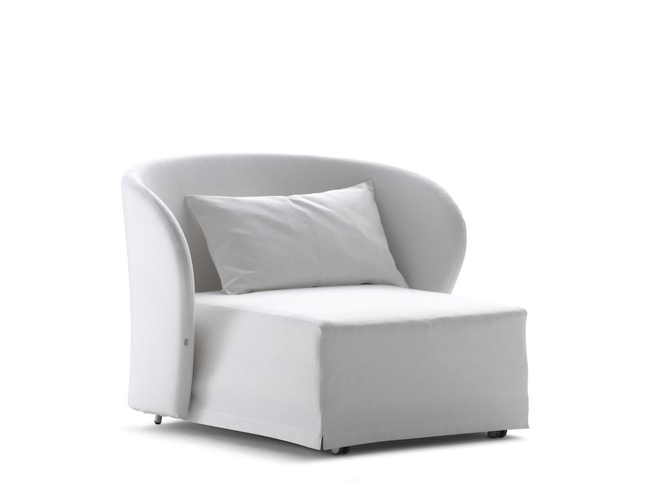 CÉLINE Upholstered armchair with removable cover
