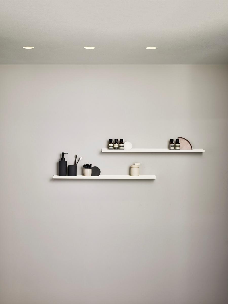 TRIMLESS 12 Recessed round steel spotlight