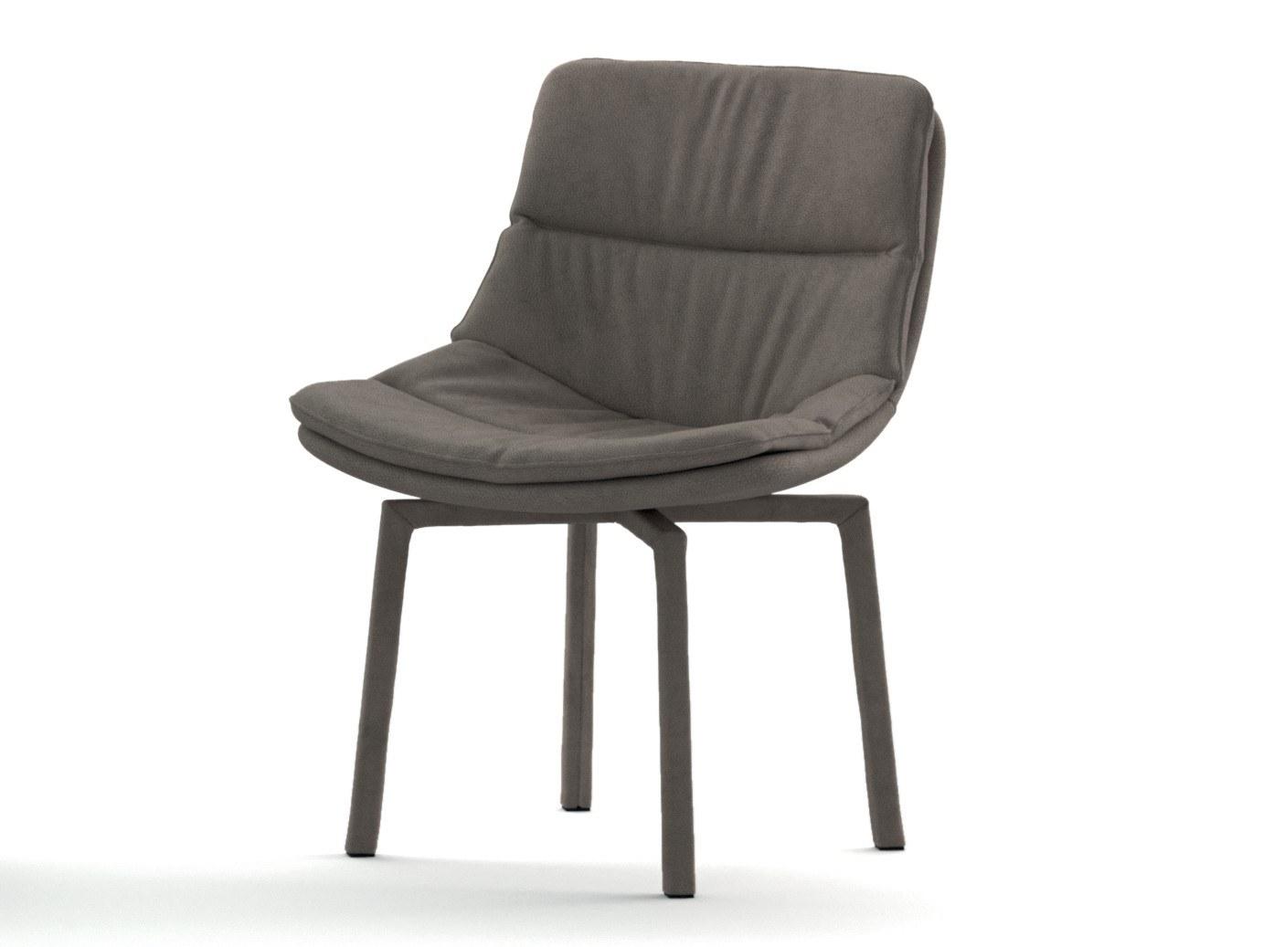 SIRIA Swivel leather chair