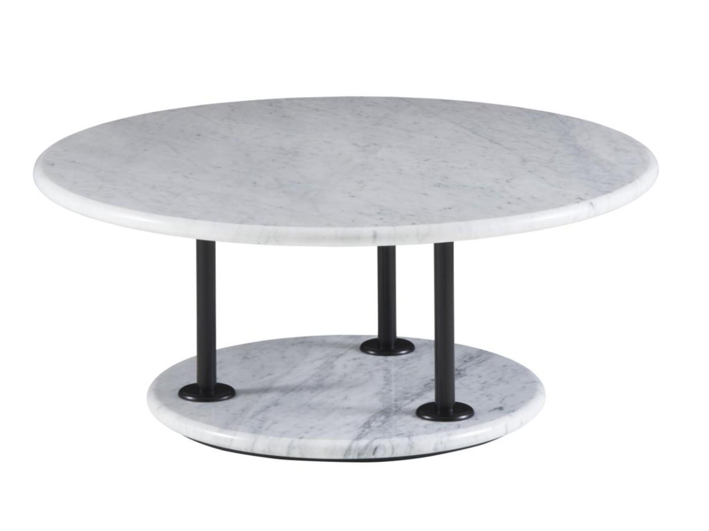 ASTAIR Low round marble coffee table
