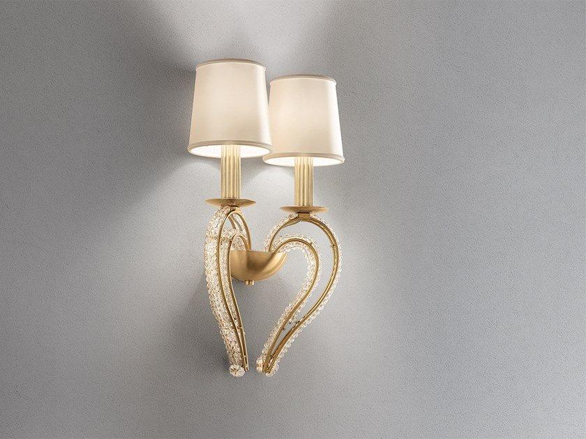CRISTALIS A2 Metal wall lamp with crystals