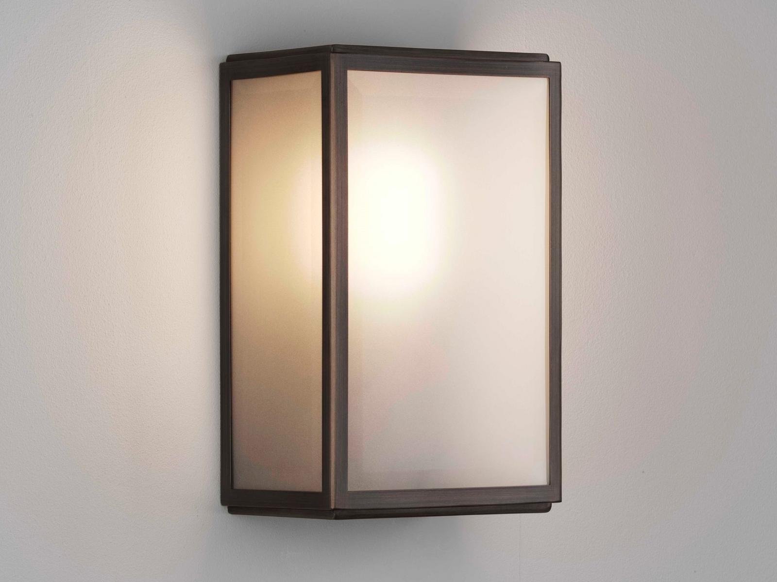 HOMEFIELD SENSOR Glass and Stainless Steel outdoor wall lamp