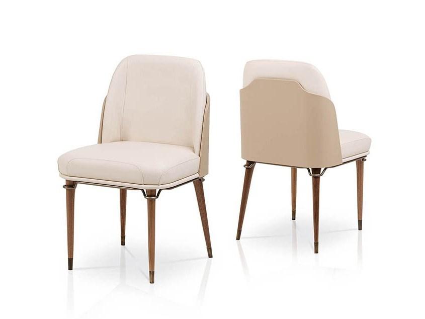 MELTING LIGHT Upholstered leather chair