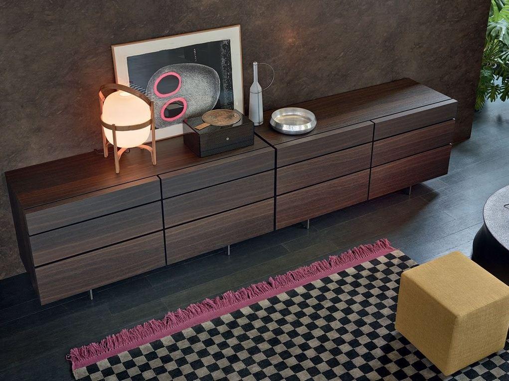 PANDORA NIGHT Oak chest of drawers