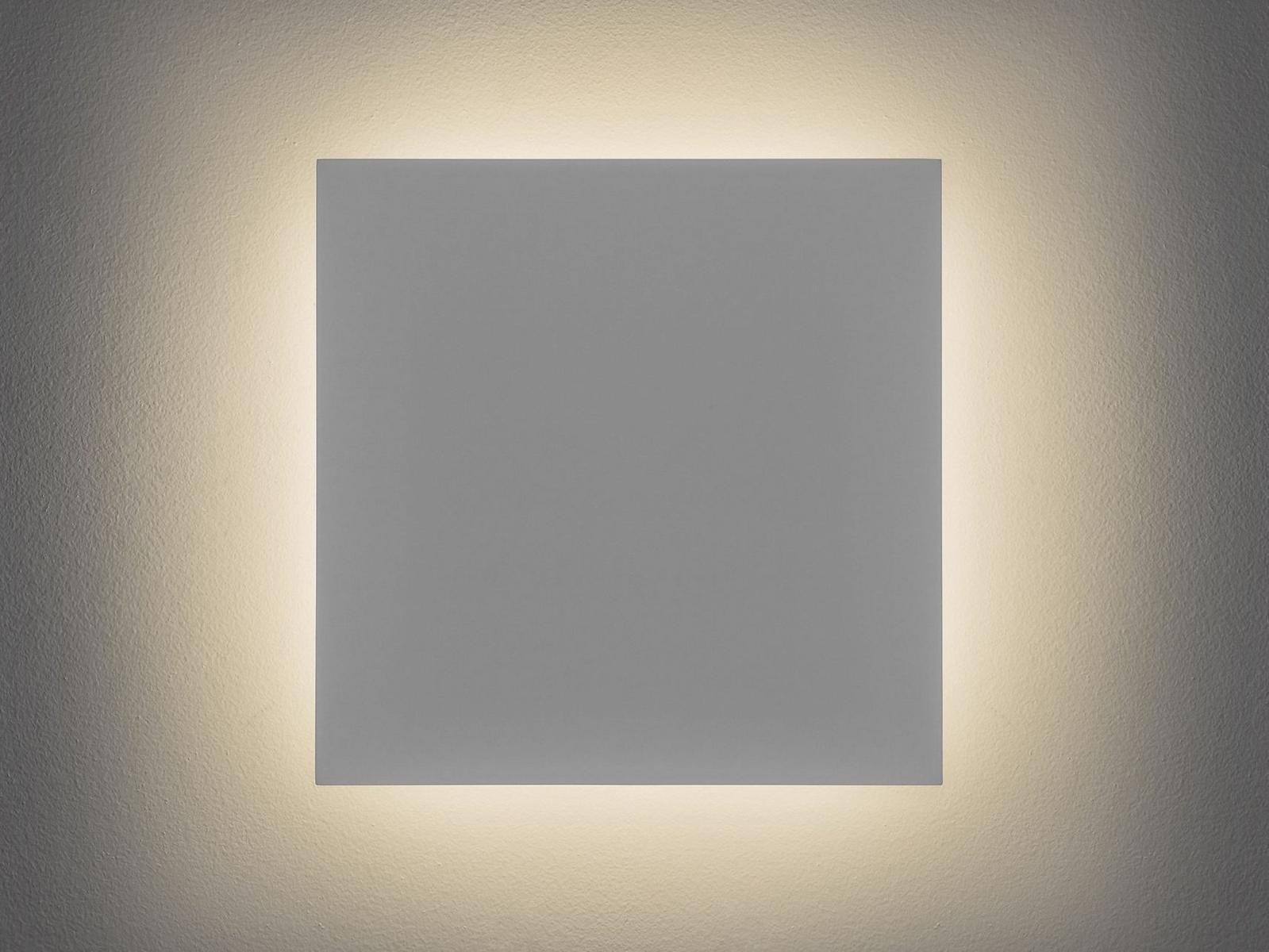 ECLIPSE SQUARE LED indirect light plaster wall lamp