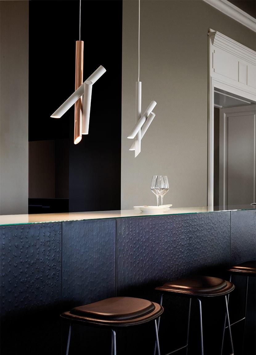TUBES 3 LED aluminium pendant lamp