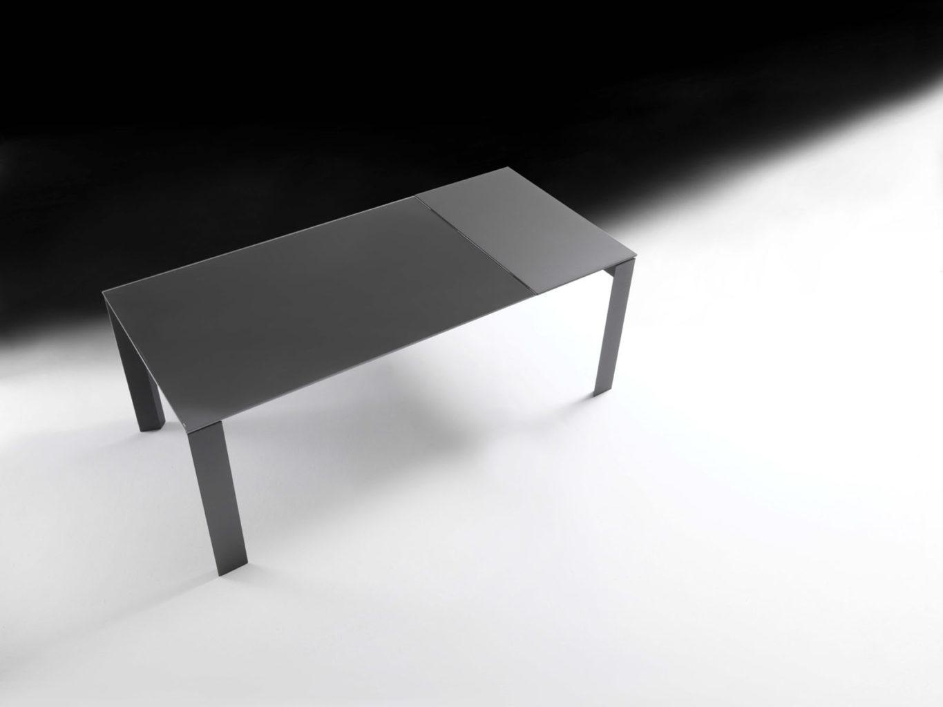 PASCAL Rectangular glass table