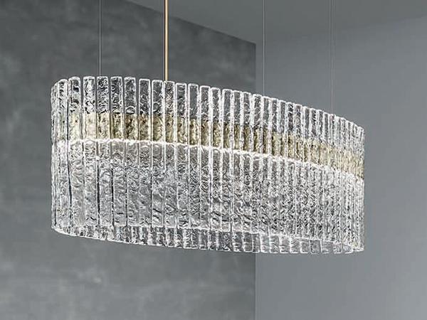 VEGAS S OV120 LED glass pendant lamp