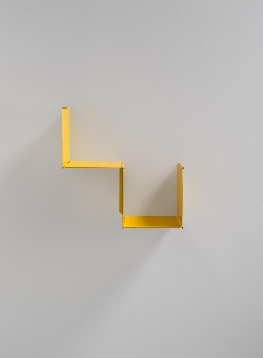 349 Wall-mounted modular iron bookcase