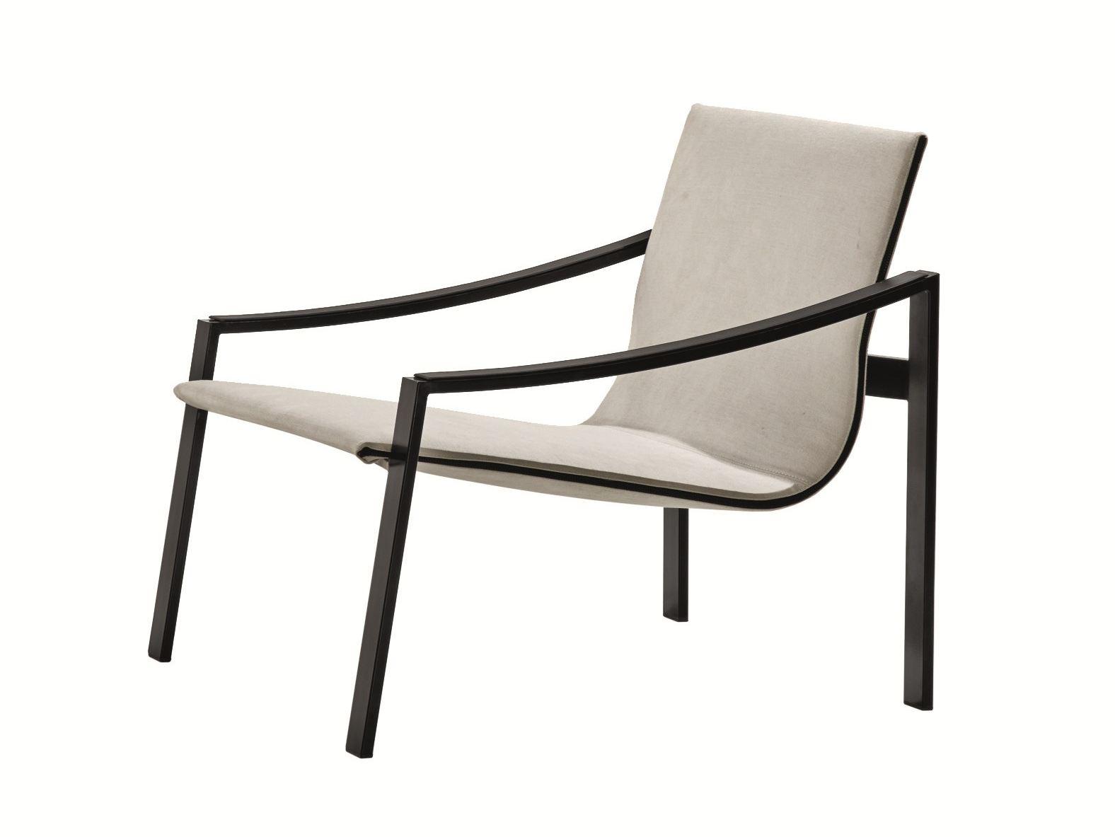 ALLURE Metal armchair with armrests