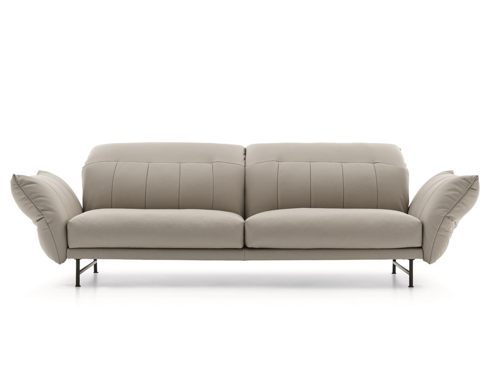 ON LINE 3 seater leather sofa