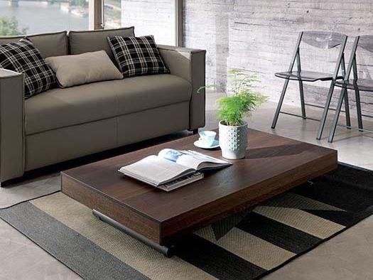 NEWOOD Height-adjustable folding coffee table