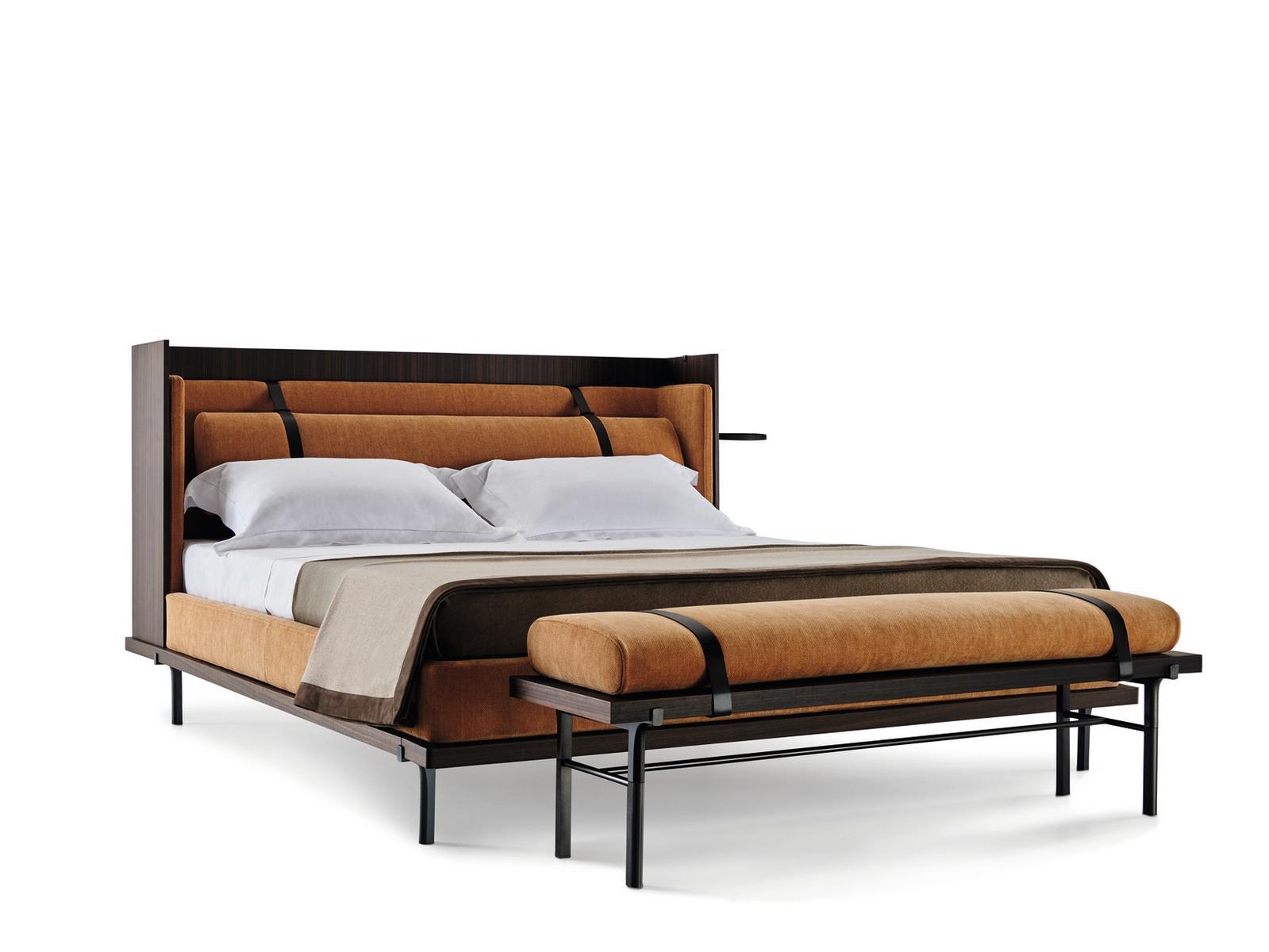 TWELVE A.M. Double bed with upholstered headboard