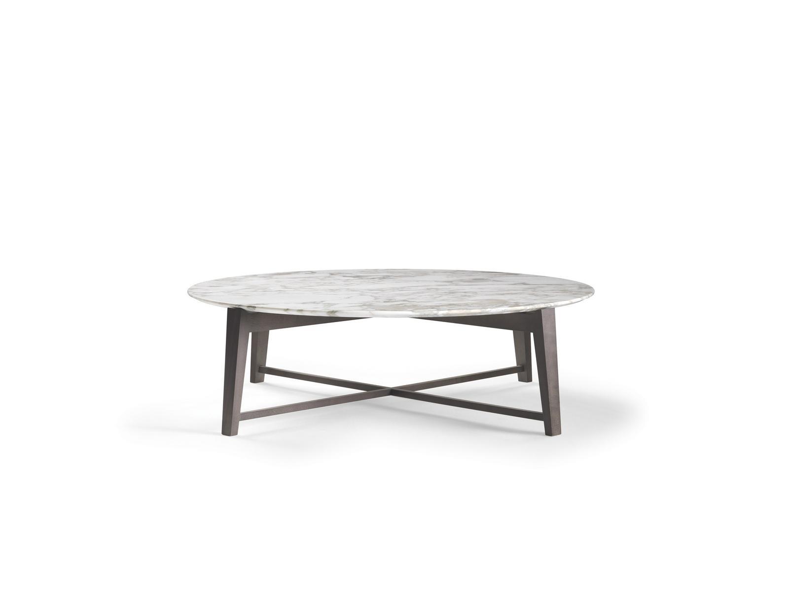 TRIS Round marble coffee table
